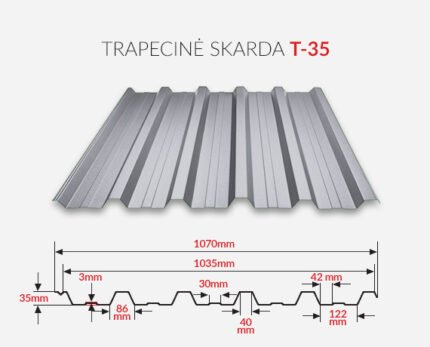 Trapecinė skarda T35